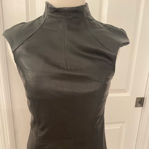 Shakuhachi
Black Cap Sleeve Genuine buttery soft lamb skin Leather Dress